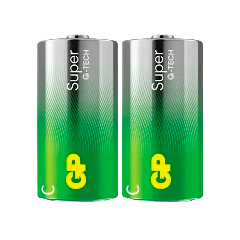 Батарейка GP Super G-Tech LR14 C Shrink 2 Alkaline 1.5V (2/24/240)
