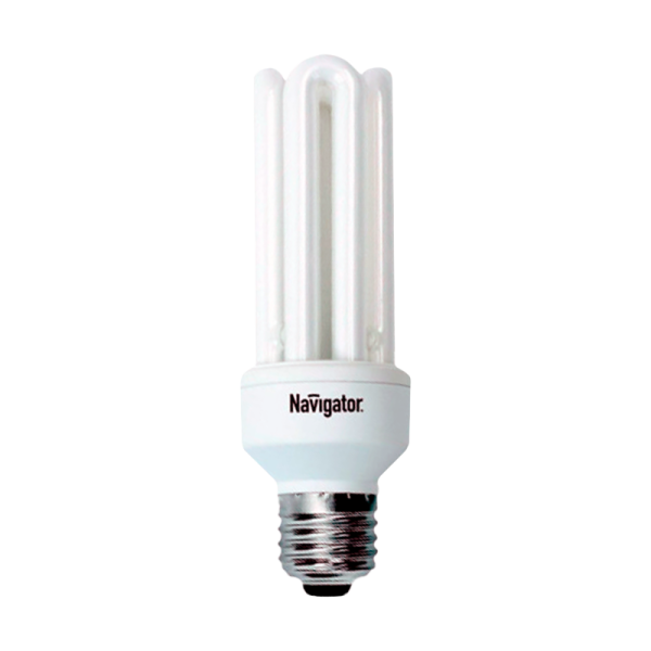 Лампа люминесцентная Navigator 3U E27 15W 6500К 220-240V U-образная (1/12/60)