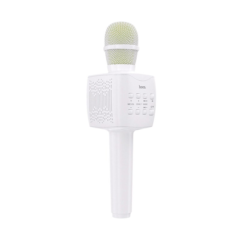 Микрофон HOCO BK5 динамический 72 дБ bluetooth 5.0 microSD белый (1/30)