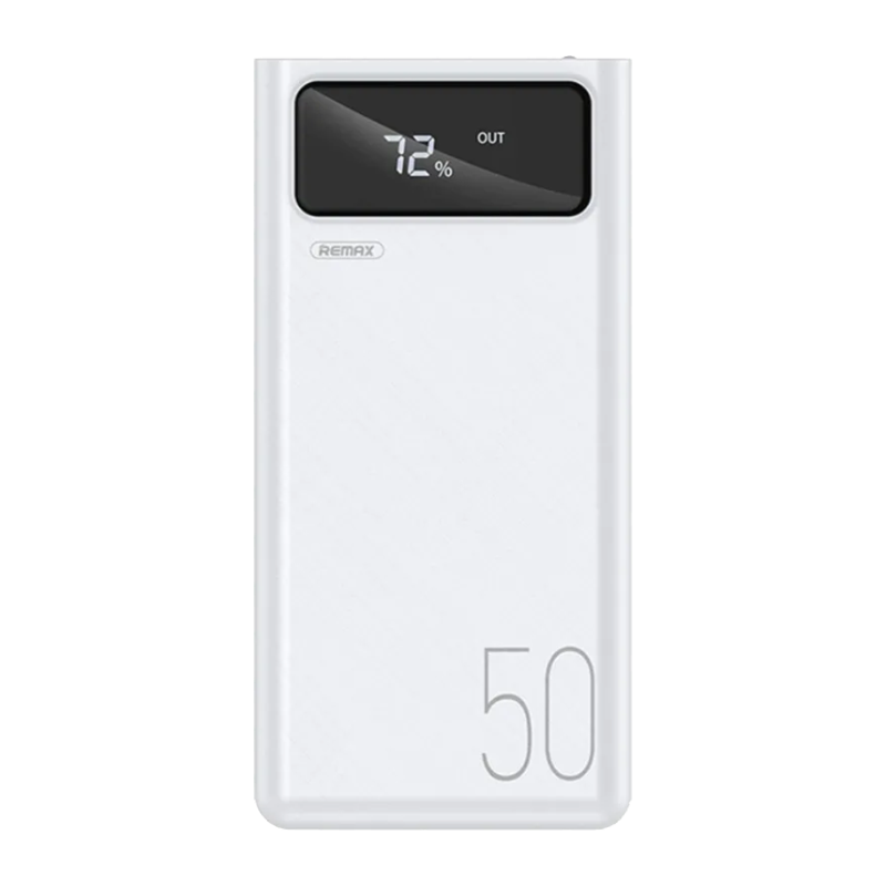 Внешний аккумулятор Remax RPP-162 50000mAh 2.0A 4USB/Lightning/Type-C белый (1/18)