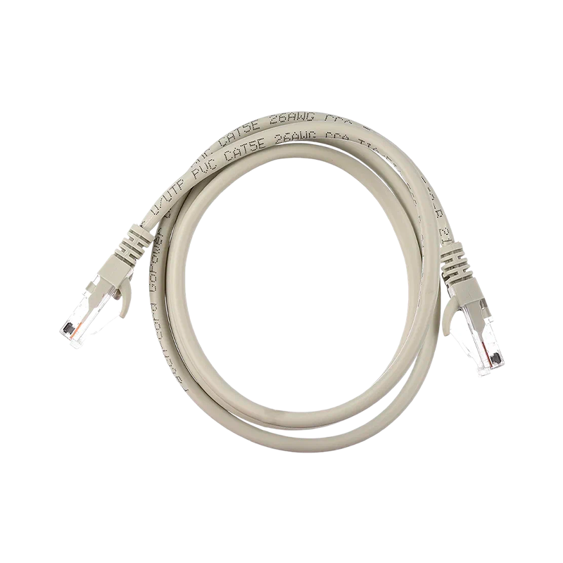 Патч-корд GoPower RJ-45 (m)-RJ-45 (m) 1.0м кат.5е ПВХ 26AWG CCA серый в пакете (1/100)