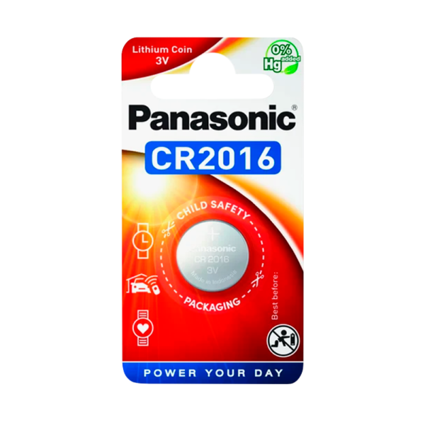 Батарейка Panasonic Power Cells CR2016 BL1 Lithium 3V (1/12)
