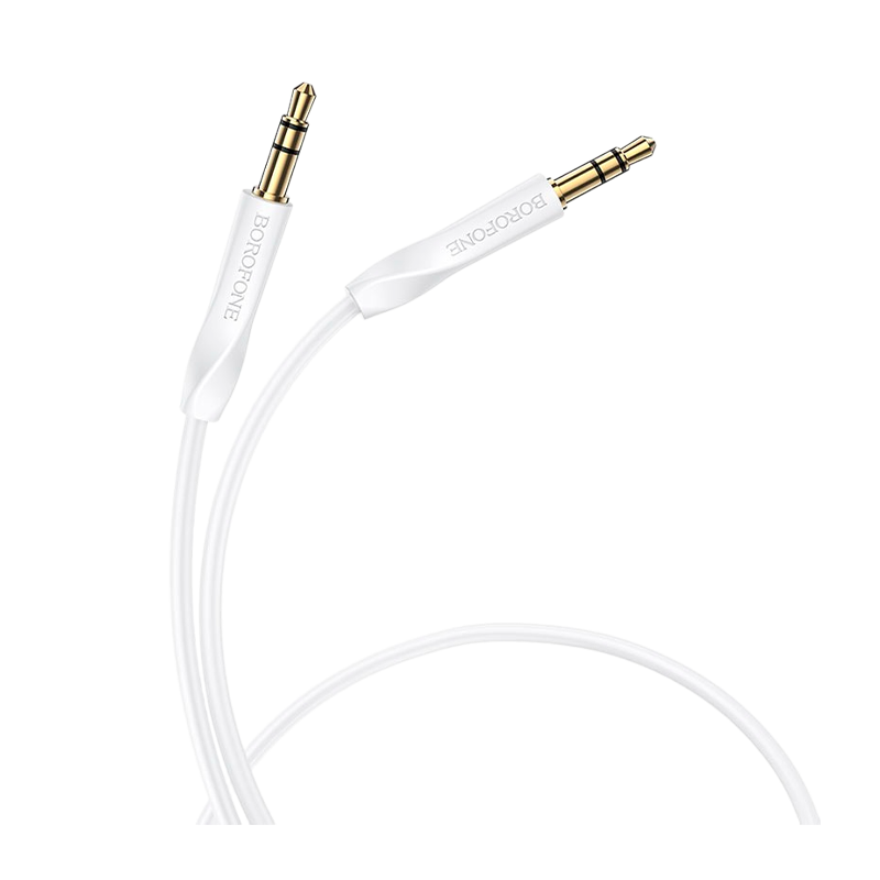 Кабель AUX Borofone BL16 Jack 3.5mm (m)-Jack 3.5mm (m) 1.0м ПВХ белый (1/360)