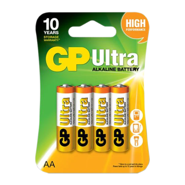Батарейка GP ULTRA LR6 AA BL4 Alkaline 1.5V (4/40/160/320) R
