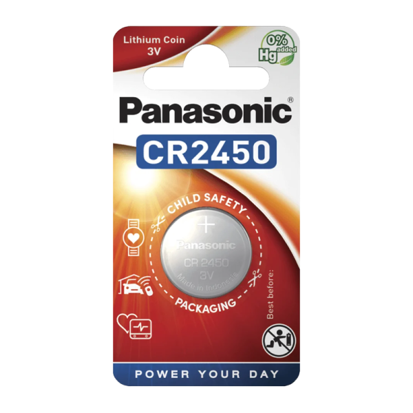 Батарейка Panasonic Power Cells CR2450 BL1 Lithium 3V (1/12)