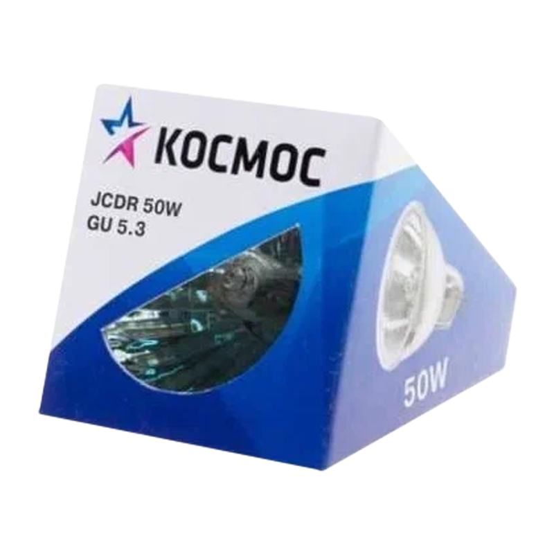 Лампа галогенная Космос JCDR GU5.3 50W 3000К 220V софит