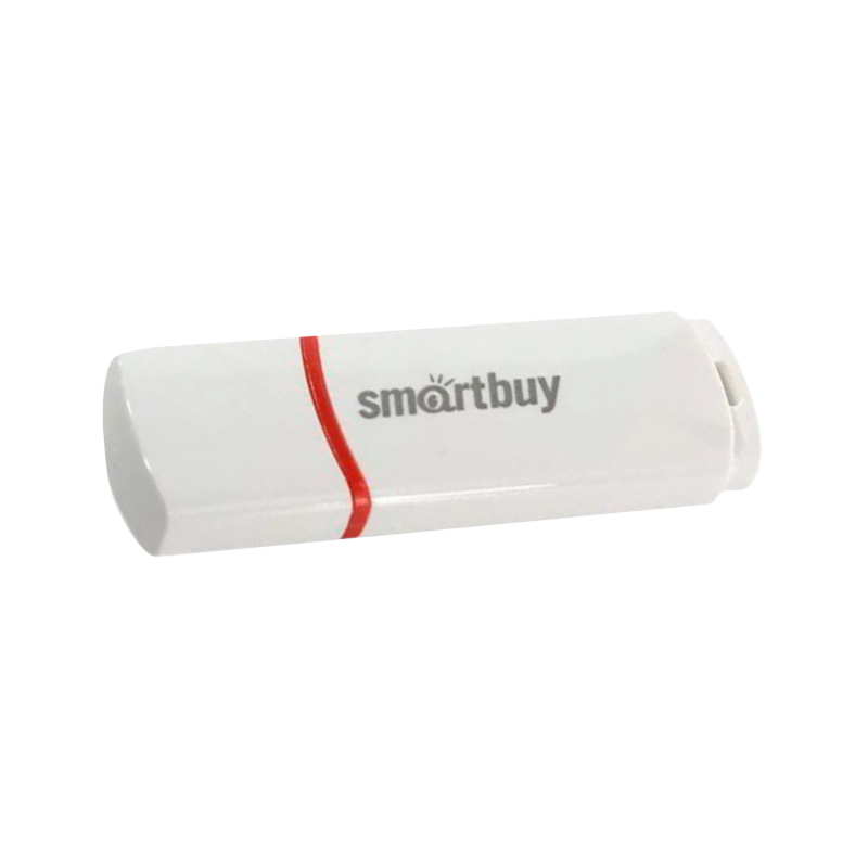 Флеш-накопитель Smartbuy Crown Compact 16GB USB2.0 пластик белый
