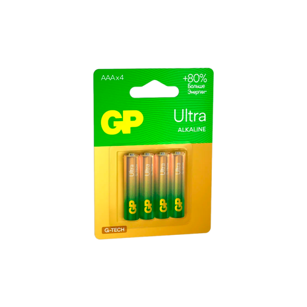Батарейка GP ULTRA G-Tech LR03 AAA BL4 Alkaline 1.5V (4/40/320)