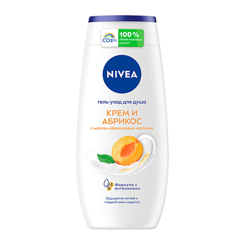 Гель для душа Nivea Крем Абрикос 250мл