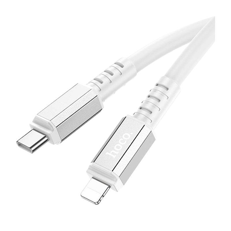 Кабель HOCO X85 Lightning (m)-Type-C (m) 1.0м 20W TPE белый (1/35/350)