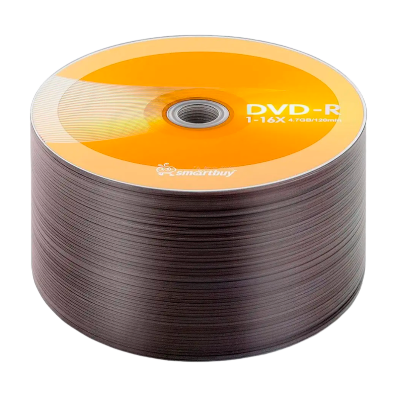 Диск DVD-R Smartbuy 4.7GB 16x Shrink 50 (50/600)