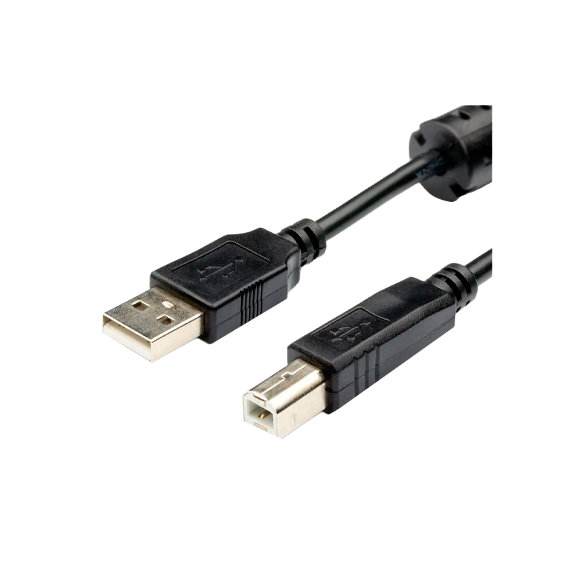 Кабель Atcom USB (m)-USB B (m) 1.5м силикон стаб.напр. черный (1/250)