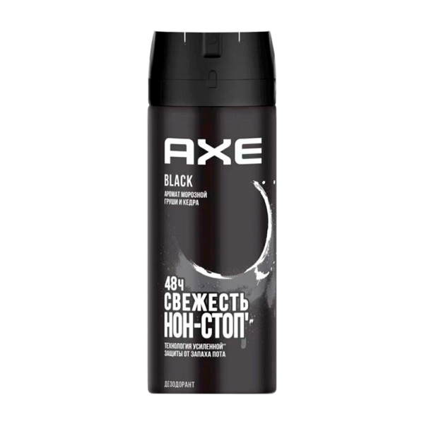 Дезодорант мужской AXE BLACK спрей 150мл (1/6)