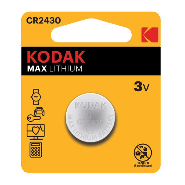 Батарейка Kodak MAX CR2430 BL1 Lithium 3V (1/60/240/42000)