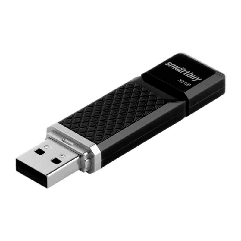 Флеш-накопитель Smartbuy Quartz 32GB USB2.0 пластик черный