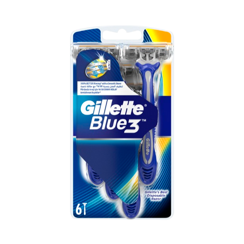 Бритва Gillette BLUE3 COMFORT 3 лезвия прорезиненная ручка 6+2шт. (1/3/12)