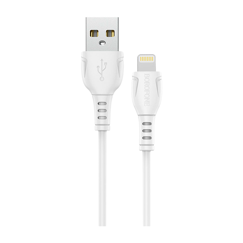Кабель Borofone BX51 USB (m)-Lightning (m) 1.0м 2.0A ПВХ белый в коробке (1/360)