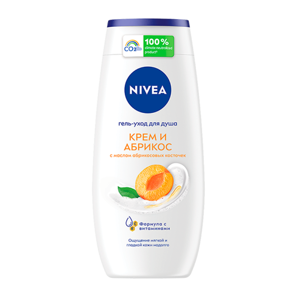 Гель для душа Nivea Крем Абрикос 250мл
