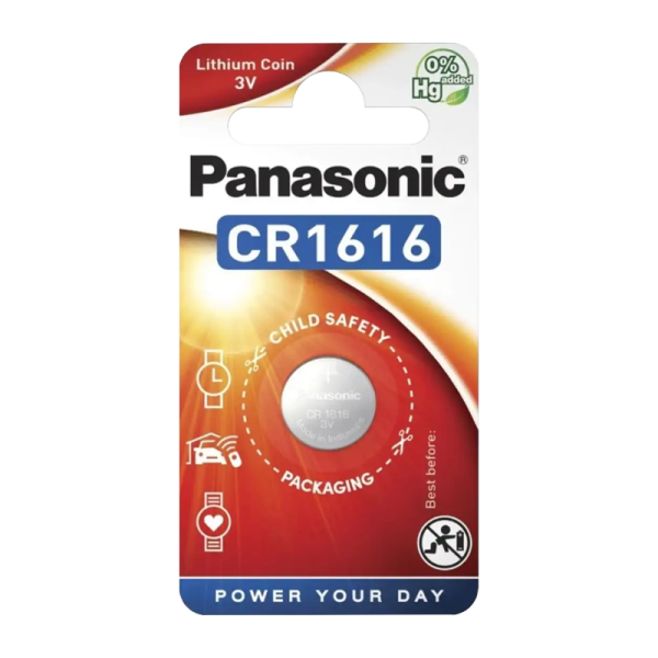 Батарейка Panasonic Power Cells CR1616 BL1 Lithium 3V (1/12/120)