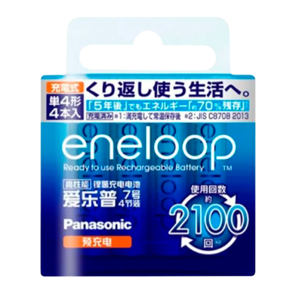 Аккумулятор предзаряженный RTU Panasonic HR6 AA BL4 NI-MH eneloop 2000mAh CN (Китай)