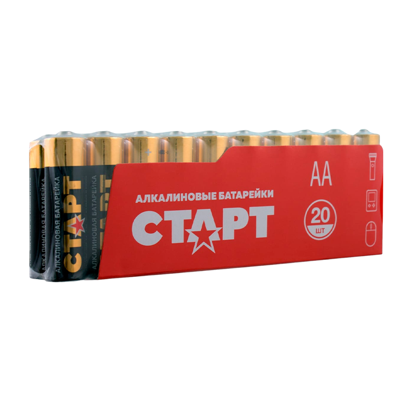 Батарейка Старт LR6 AA Shrink 20 Alkaline 1.5V (20/40/720)
