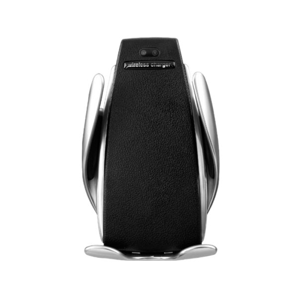 Держатель автомобильный Без бренда S5 в воздуховод беспр. зар. Qi серебряный (1/100)