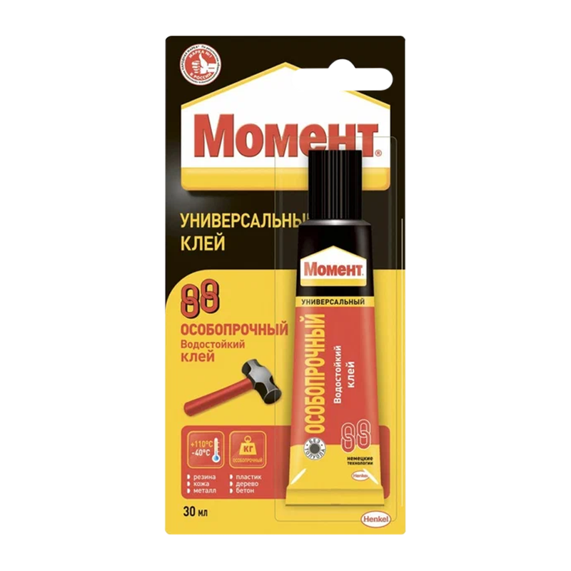 Клей Момент 88 30мл универсальный особопрочный BL1 (1/25)