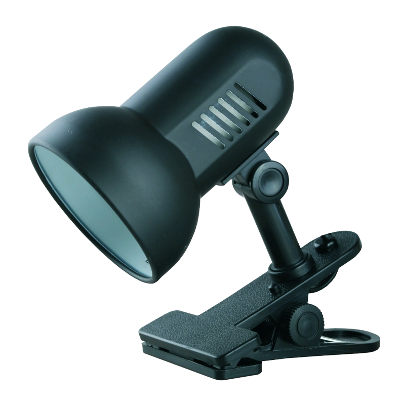 Светильник настольный Camelion H-035 40W 220V E27 прищепка черный (1/12)