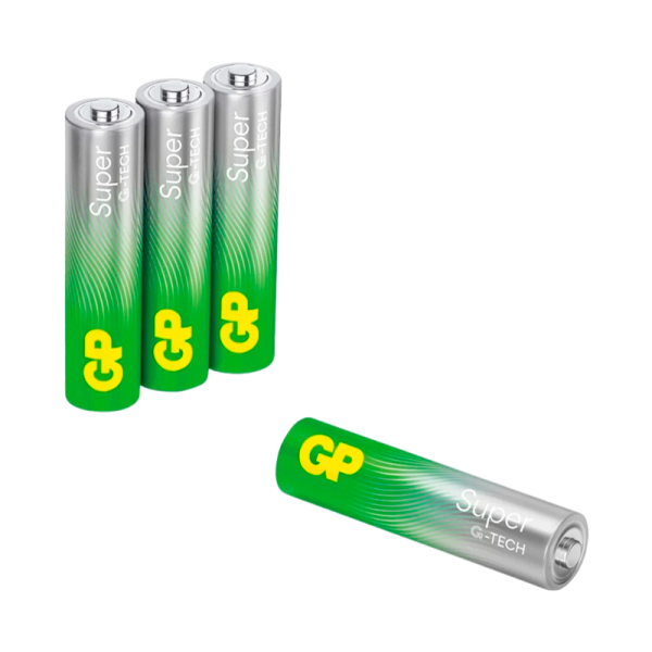 Батарейка GP Super G-Tech LR03 AAA BL4 Alkaline 1.5V (4/40/160)