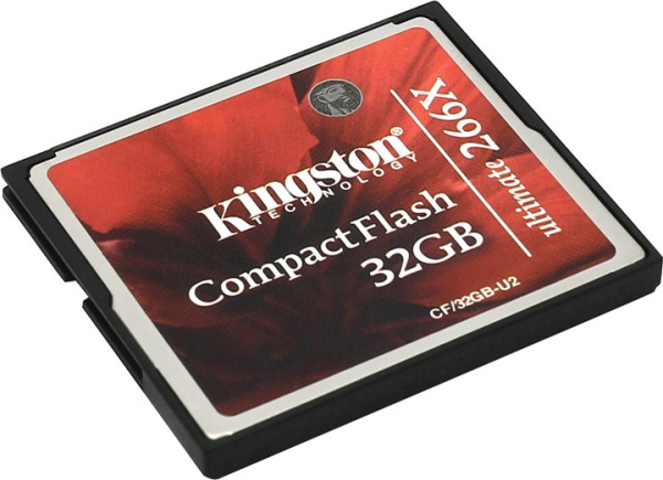 Карта памяти CF Kingston Ultimate 32GB 266x 45 МБ/сек