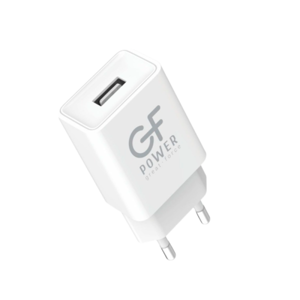 Сетевое З/У GFPower GF51 1USB 2.4A белый (120/480)