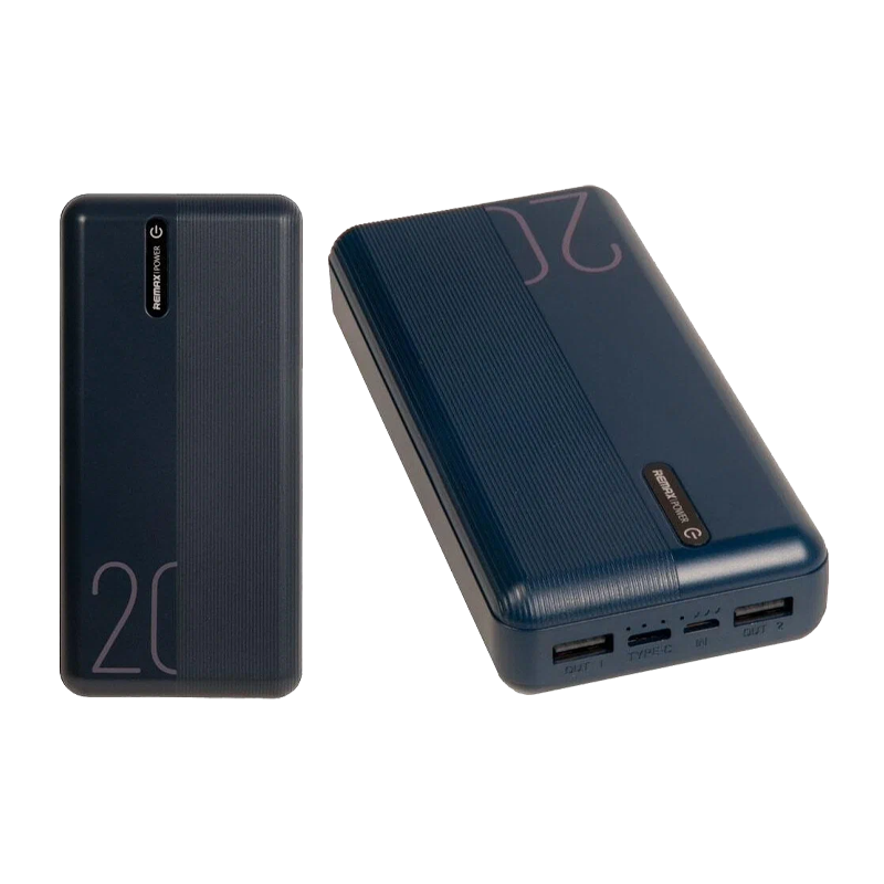 Внешний аккумулятор Remax RPP-296 Langdong 20000mAh 2.1A синий (1/40)