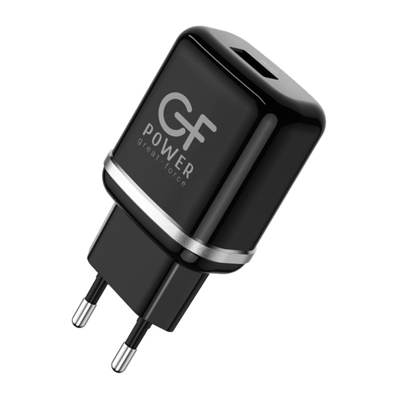 Сетевое З/У GFPower GF22 1USB 3.0A QC3.0 черный (65/260)