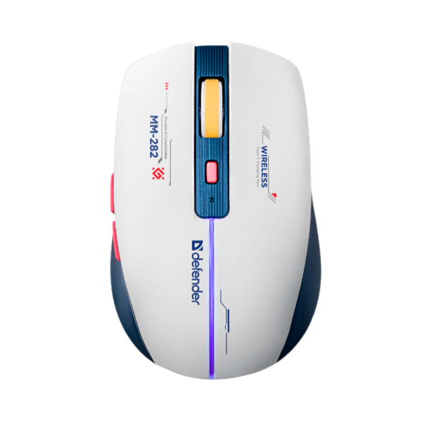 Мышь беспроводная Defender MM-282 DILA игровая USB белый (1/100)