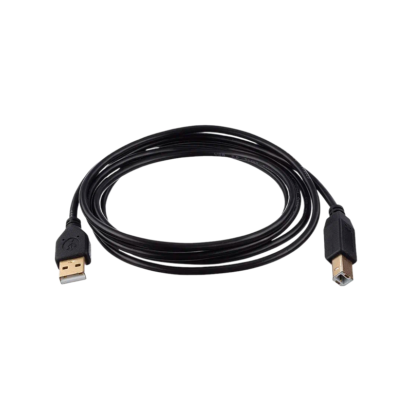 Кабель GoPower USB A (m)-USB B (m) 1.8м ПВХ черный Premium Zip-Lock c подвесом (1/200)