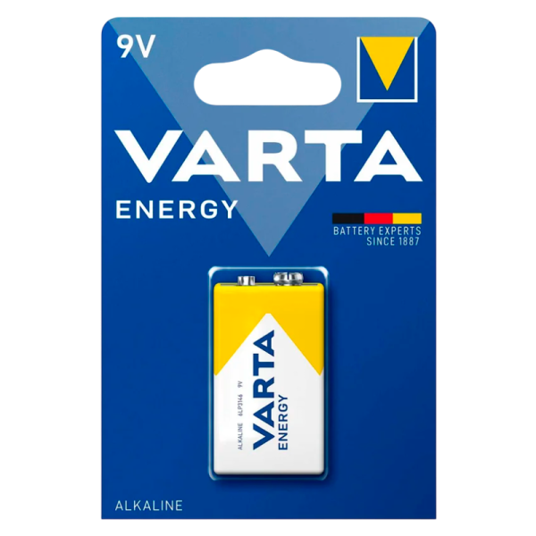 Батарейка Varta ENERGY Крона 6LR61 BL1 Alkaline 9V (4122) (1/10/50)