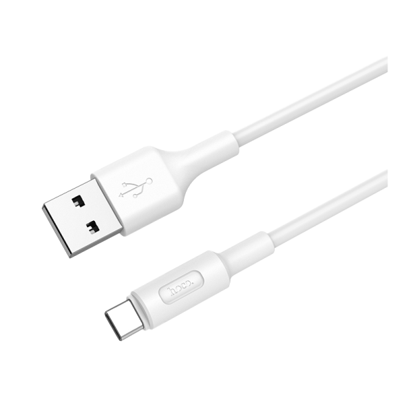Кабель HOCO X25 USB (m)-Type-C (m) 1.0м 2.0A ПВХ белый (1/30/300)