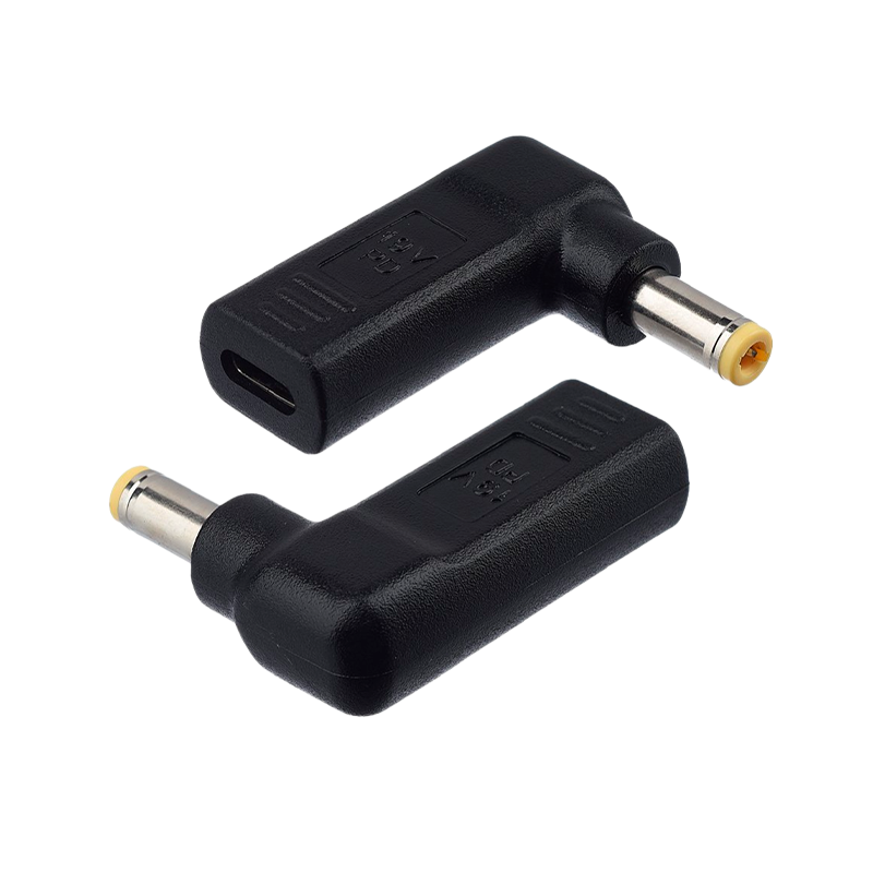 Адаптер GoPower Type-C (m)-5.5x2.5mm (m) черный