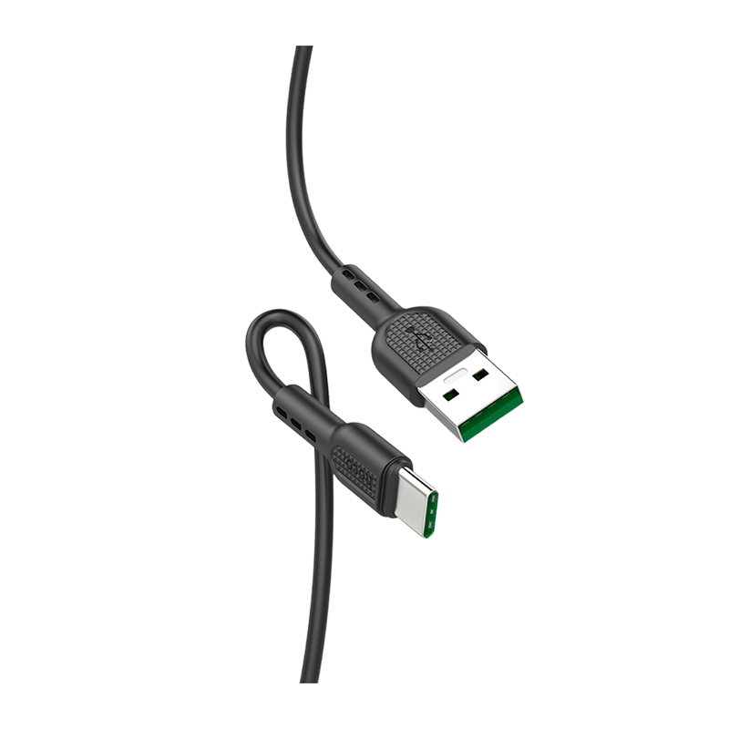 Кабель HOCO X33 USB (m)-Type-C (m) 1.0м 5.0A ПВХ черный (1/33/330)