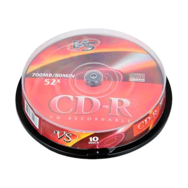 Диск CD-R VS 700MB 52x 10шт. cake box (10/200)