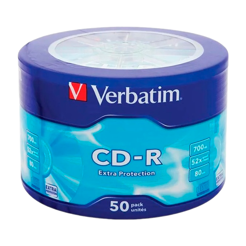 Диск CD-R Verbatim DL 700MB 52x 50шт. bulk (50/300)