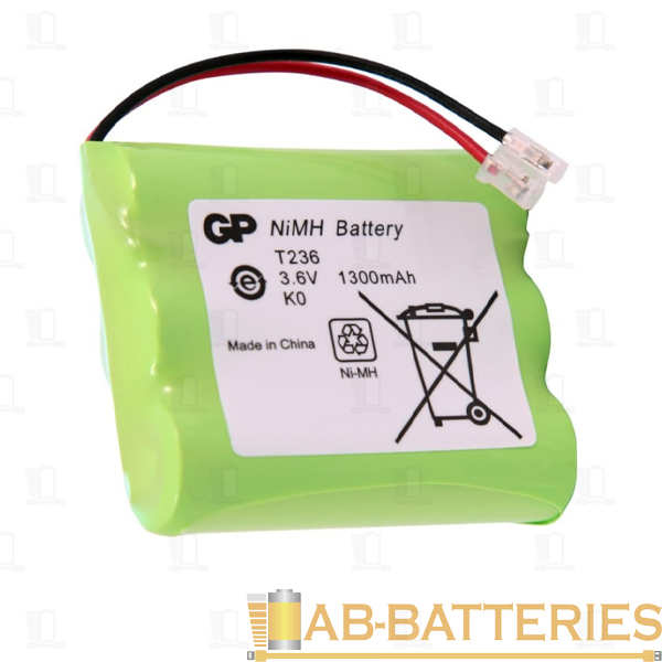 Аккумулятор для радиотелефонов GP T236 BL1 NI-MH 1300mAh (1/10/100)