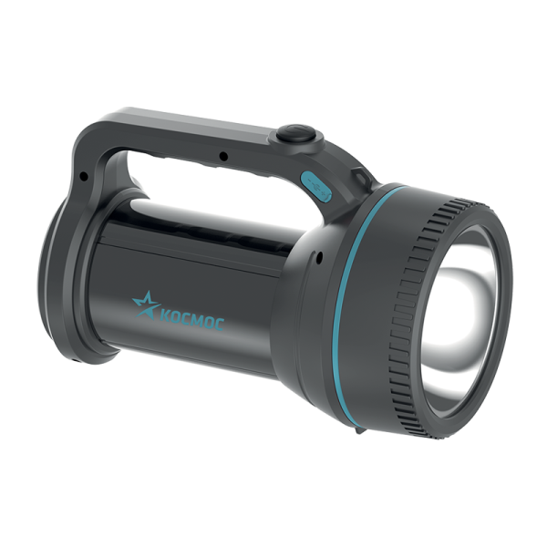 *Фонарь светодиодный Космос 367W 7W 1LED от аккумулятора 2 режима черный (1/20) 