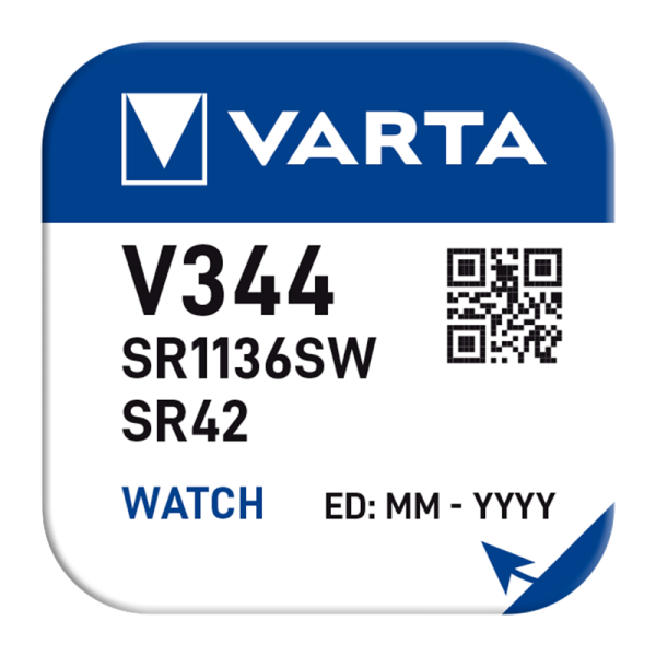 Батарейка Varta 344 BL1 Silver Oxide 1.55V (1/10/100)