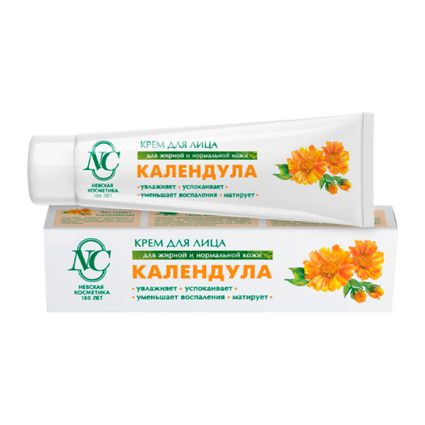 Крем для лица Невская Косметика Календула увлажняющий 40мл (1/36)