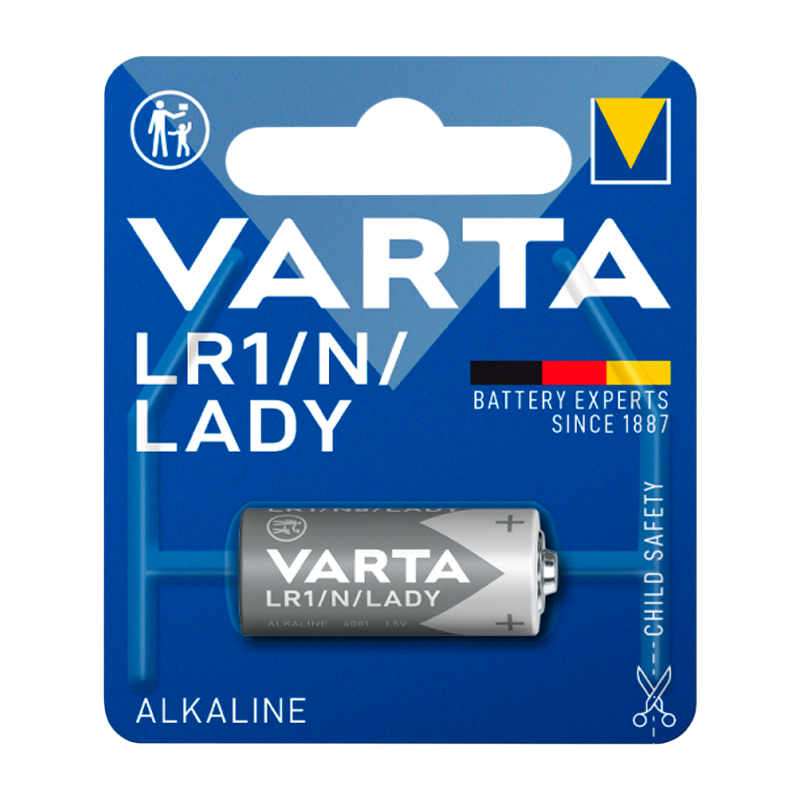 Батарейка Varta ELECTRONICS LR1 N BL1 Alkaline 1.5V (4001) (1/10/100)