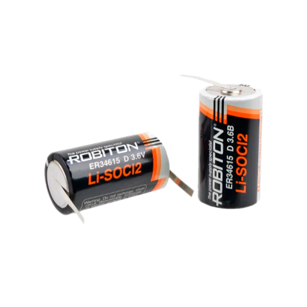 Батарейка ROBITON ER34615-FT D с лепестковыми выводами SR2, в упак 8 шт