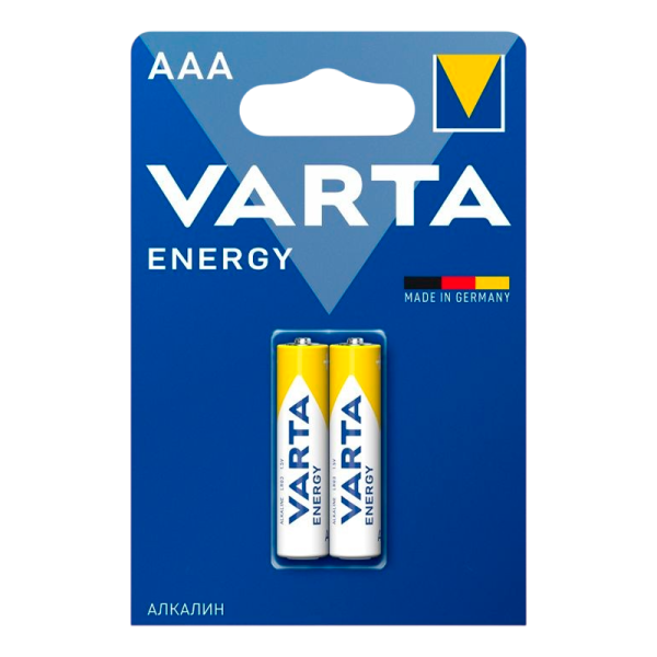Батарейка Varta ENERGY LR03 AAA BL2 Alkaline 1.5V (4103) (2/20/100)