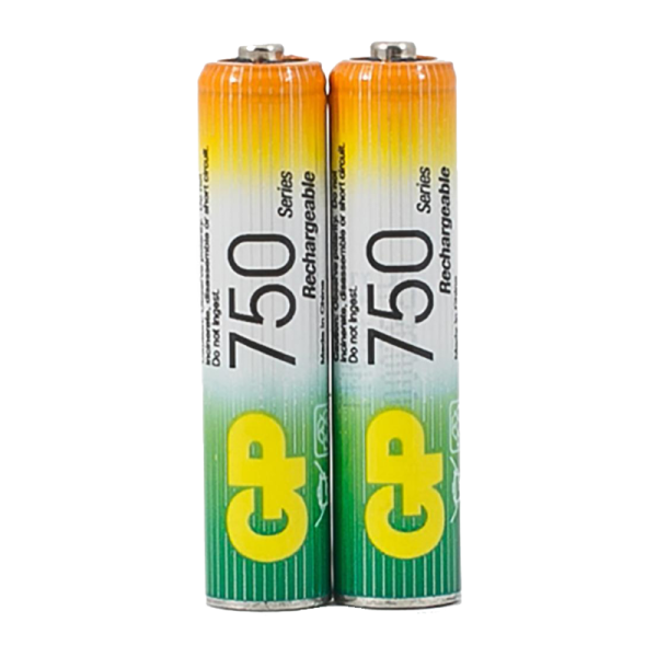 Аккумулятор бытовой GP HR03 AAA BL2 NI-MH 750mAh в пластиковой упаковке (2/20/200)