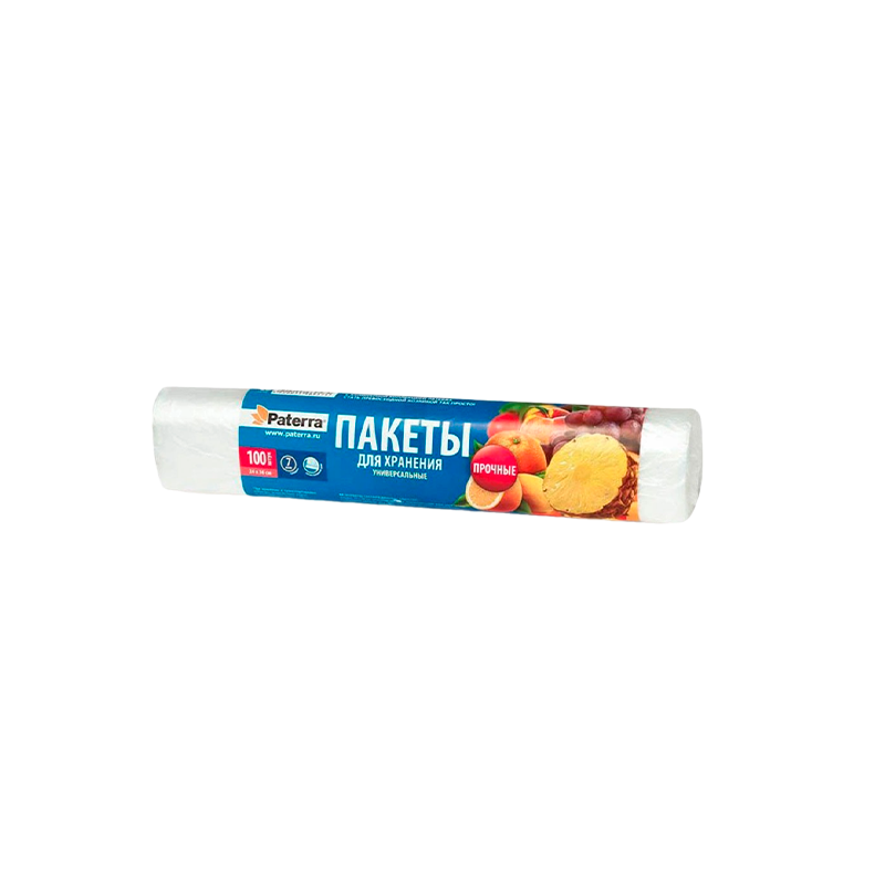 Пакет универсальный Paterra 36см x 24см ПВД 8мкм 100шт. (1/25)